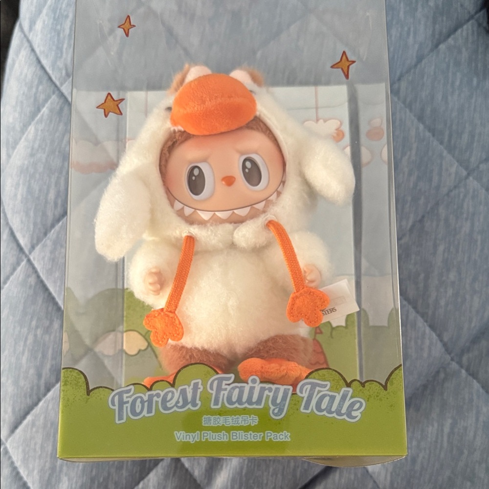 Forest Fairy Tale Plush Doll with Orange and Cream Outfit
